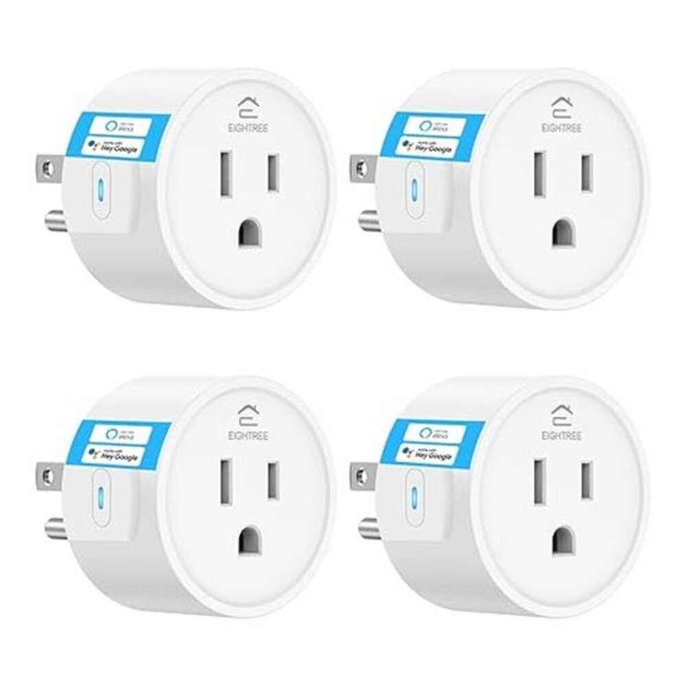 Smart Plug WiFi Outlet Works with Alexa Google Home Remote Control Timer 4 Pack - Picture 7 of 7